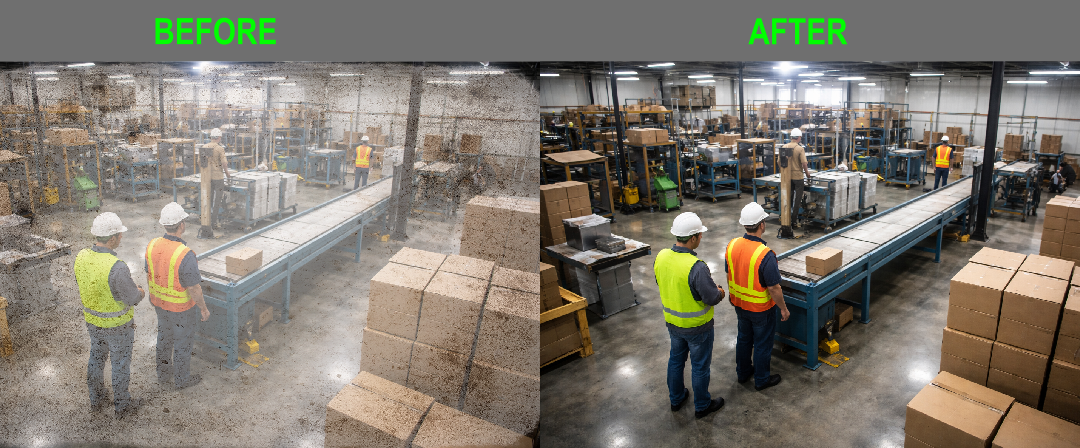Factory Floor Cameras: How Dust and Vibration Lead to Blurry Footage – Blog