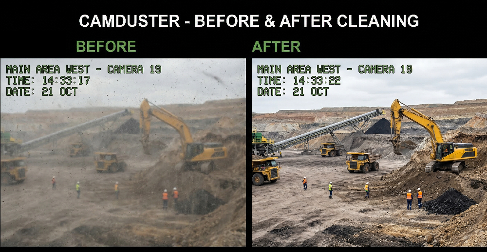 Mining Camera Cleaning: How to Keep Critical Cameras Clear in Dust-Heavy Zones – Blog