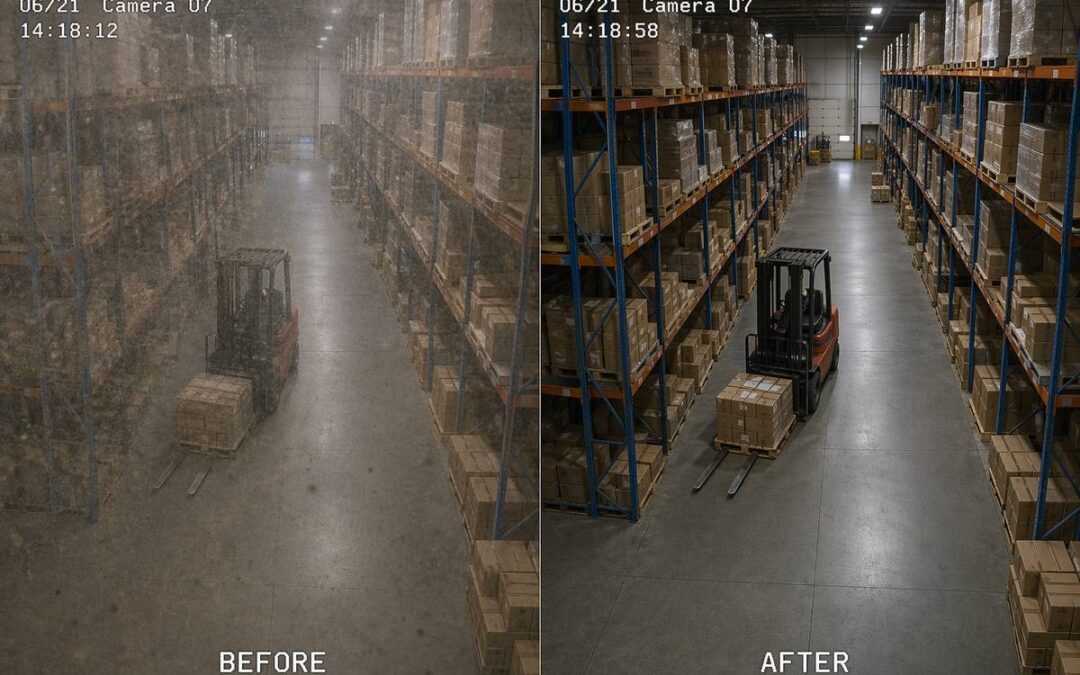 Warehouse Cameras and Airborne Dust: Why Traffic Keeps Making Them Dirty – Blog